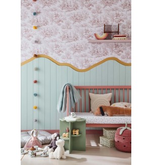 Aquamarine - Mid, Light Peachblossom, Bassoon | Lovers’ Toile – Blush,Light Peachblossom 3, Bassoon 336, Aquamarine - M#abbf1bbe