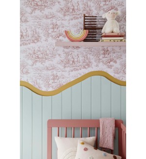 Aquamarine - Mid, Light Peachblossom, Bassoon | Lovers’ Toile – Blush,Light Peachblossom 3, Bassoon 336, Aquamarine - M#c6e2a8be