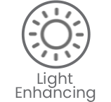 Light-Enhancing - Mirror, glass & solid panels